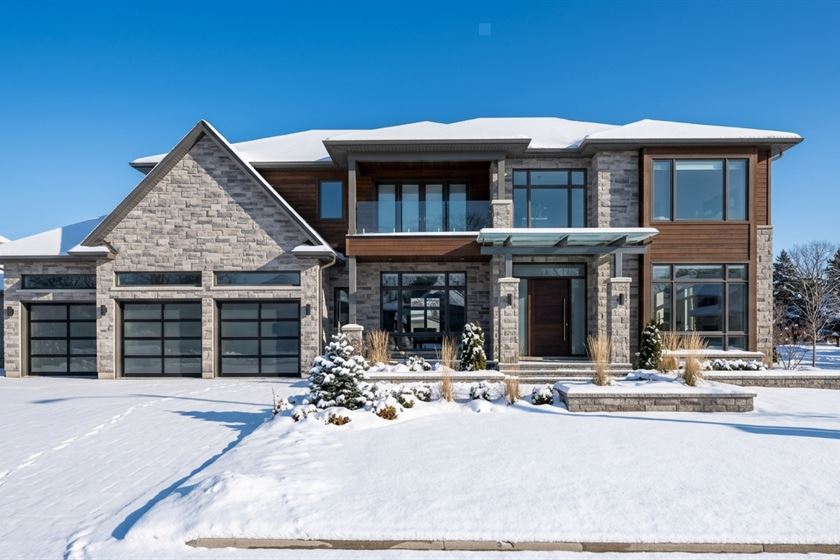An Ontario family home in winter
